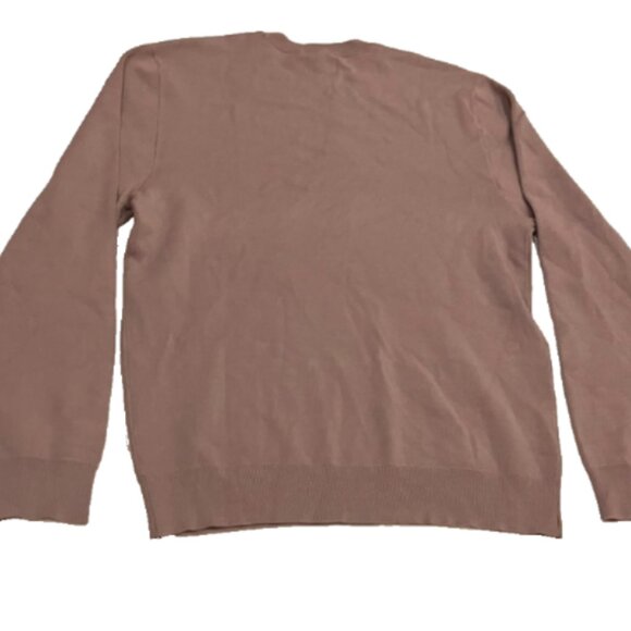 Mode of One Boxy Men's Regular Fit Crewneck Sweater Pale Elderberry Size L - Picture 5 of 8